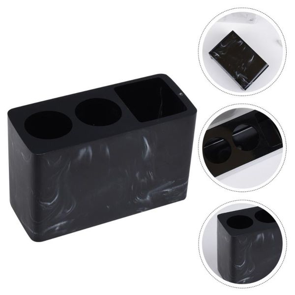 bath accessory set marbling electric toothbrush holder resin toothpaste storage rack