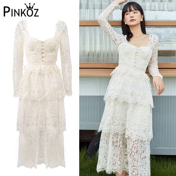 designer style celebrity lace white maxi dress lady elegant party layer vintage square collar dresses vestidos robe de za 210421
designer style celebrity lace white maxi dress lady elegant party layer vintage square collar dresses vestidos robe de za 210421