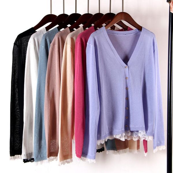 women's blouses & shirts thin linen sunscreen women lace patchwork loose v-neck collar full sleeve casual knitted office lady wild, White
women's blouses & shirts thin linen sunscreen women lace patchwork loose v-neck collar full sleeve casual knitted office lady wild, White