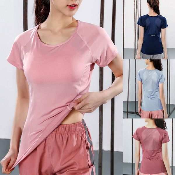 yoga outfit women mesh sports t shirts slim fitness running short sleeve shirt girls gym workout wear
yoga outfit women mesh sports t shirts slim fitness running short sleeve shirt girls gym workout wear