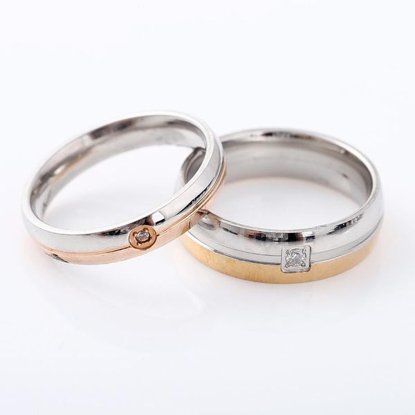 wedding rings creative fashion stainless steel couple ring titanium classic men and women accessories, Slivery;golden
wedding rings creative fashion stainless steel couple ring titanium classic men and women accessories, Slivery;golden