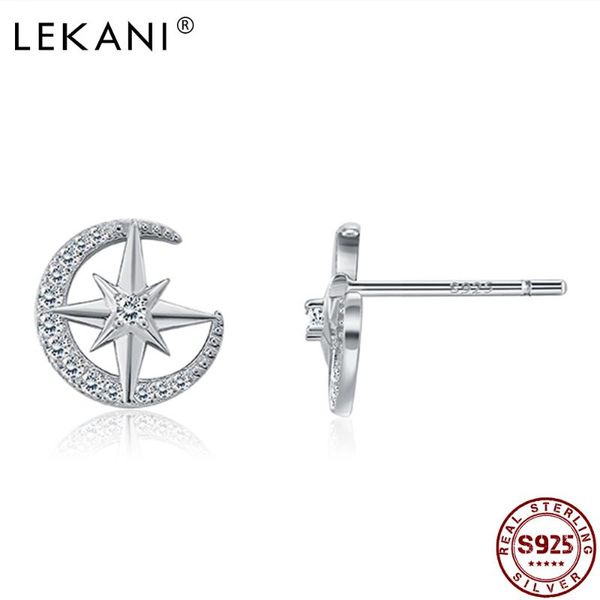 stud lekani romantic moon star earrings for women sterling silver 925 jewelry clear cz rose gold earring anniversary gift, Golden;silver
stud lekani romantic moon star earrings for women sterling silver 925 jewelry clear cz rose gold earring anniversary gift, Golden;silver