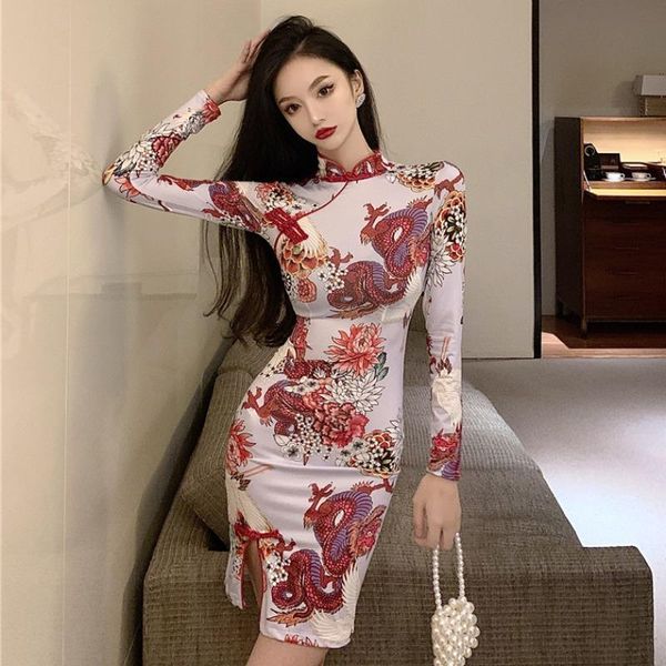 ethnic clothing women chinese style qipao dress fashion elegant cheongsam traditional oriental retro slim party evening vintage vestido, Red
ethnic clothing women chinese style qipao dress fashion elegant cheongsam traditional oriental retro slim party evening vintage vestido, Red