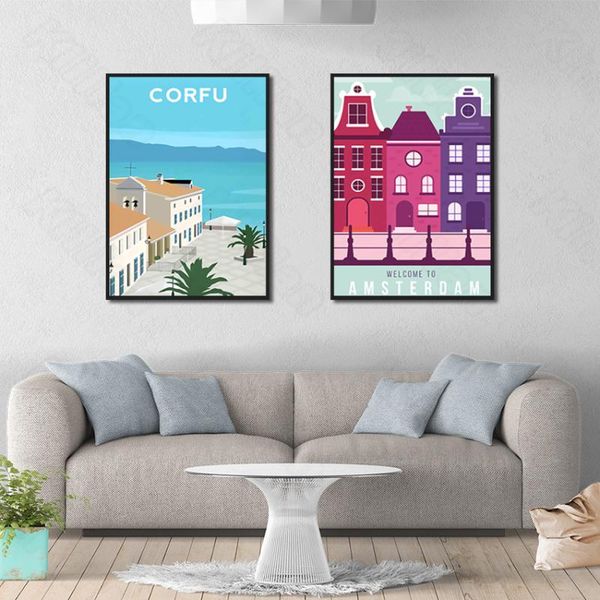 paintings cartoon brief type beach house bustling street wall painting posters and murals in nordic style for living room decoration
paintings cartoon brief type beach house bustling street wall painting posters and murals in nordic style for living room decoration