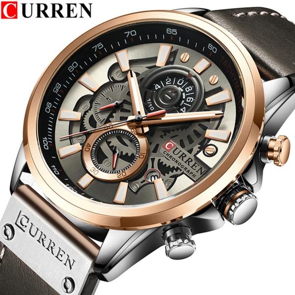 wristwatches curren 2021 sport mens watches waterproof business chronograph military wristwatch man clock hour reloj hombre, Slivery;brown
wristwatches curren 2021 sport mens watches waterproof business chronograph military wristwatch man clock hour reloj hombre, Slivery;brown