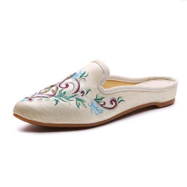 slippers women summer spring autumn wedge heels fabric round toe vintage embroider china style low shoes 20210317, Black
slippers women summer spring autumn wedge heels fabric round toe vintage embroider china style low shoes 20210317, Black