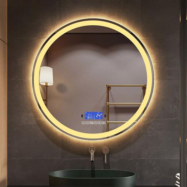 mirrors round led smart wall mounted bathroom mirror with body induction anti-fog bluetooth function bath makeup vanity
mirrors round led smart wall mounted bathroom mirror with body induction anti-fog bluetooth function bath makeup vanity