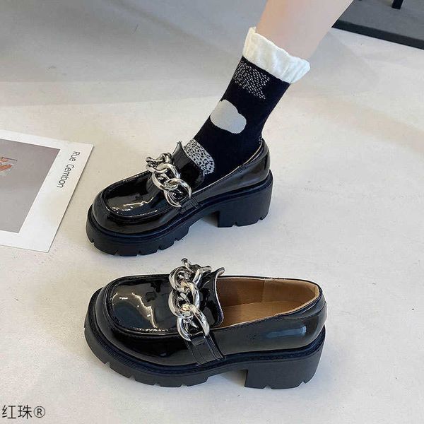 small leather sho women's british style 2021 big head thick bottom muffin heel lefu
small leather sho women's british style 2021 big head thick bottom muffin heel lefu
