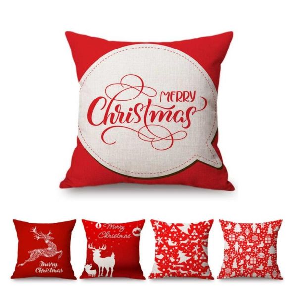 cushion/decorative pillow red christmas decoration sofa throw case cotton linen reindeer santa snowman pattern car home decor cushion cover
cushion/decorative pillow red christmas decoration sofa throw case cotton linen reindeer santa snowman pattern car home decor cushion cover