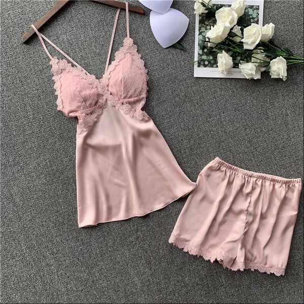mechcitiz lace satin women sleepwear pajamas sets summer sleeveless femme silk pijamas homewear lingerie with shorts, Black;red
mechcitiz lace satin women sleepwear pajamas sets summer sleeveless femme silk pijamas homewear lingerie with shorts, Black;red