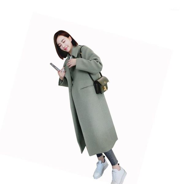 women's wool & blends turndown colla winter elegant woollen coat women blend korean style black long coats vintage overcoat oversize ou
women's wool & blends turndown colla winter elegant woollen coat women blend korean style black long coats vintage overcoat oversize ou
