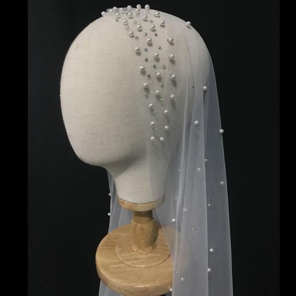 bridal veils 2m length pearls wedding veil tulle 1t white elegant beaded bride ivory party without comb, Black
bridal veils 2m length pearls wedding veil tulle 1t white elegant beaded bride ivory party without comb, Black