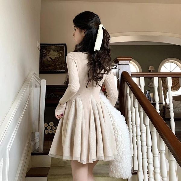 casual dresses knitted sweater dress women 2021 winter french vintage evening party knit female long sleeve one-piece korean, Black;gray
casual dresses knitted sweater dress women 2021 winter french vintage evening party knit female long sleeve one-piece korean, Black;gray