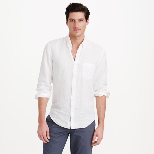men's dress shirts summer white linen men shirt tailor made custom fit slim long s 3l1u, White;black
men's dress shirts summer white linen men shirt tailor made custom fit slim long s 3l1u, White;black