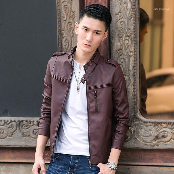 men's fur & faux pu leather men fall collar handsome young jacket locomotive mens, Black
men's fur & faux pu leather men fall collar handsome young jacket locomotive mens, Black
