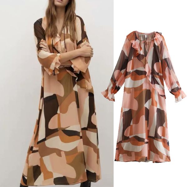 casual dresses 2021 new women summer geometry print womens midi v-neck ruffle long sleeve slim waist dress mujer tmgr, Black;gray
casual dresses 2021 new women summer geometry print womens midi v-neck ruffle long sleeve slim waist dress mujer tmgr, Black;gray