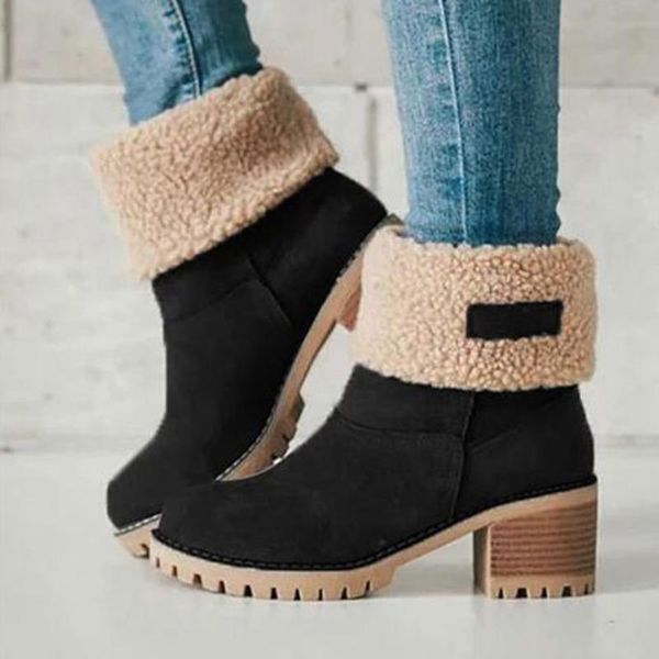 boots winter warm snow women casual shoes high heels platform ankle female fur woman 2021 flock suede booties, Black
boots winter warm snow women casual shoes high heels platform ankle female fur woman 2021 flock suede booties, Black