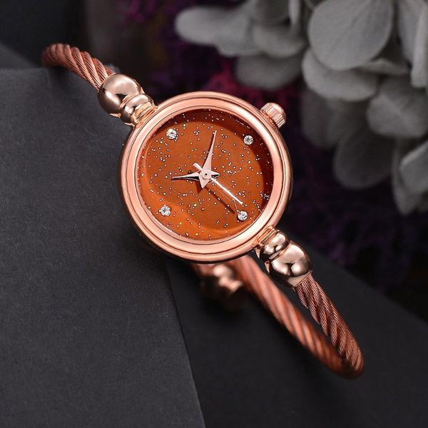 style fashion women's luxury female analog quartz wrist watch ladies women dress gold clock wristwatches, Slivery;brown
style fashion women's luxury female analog quartz wrist watch ladies women dress gold clock wristwatches, Slivery;brown