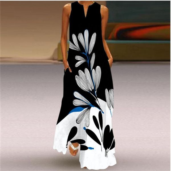 casual dresses fashion style vintage printing women sundress 2021 summer v-neck sleeveless long dress elegant ladies maxi plus size 5xl, Black;gray
casual dresses fashion style vintage printing women sundress 2021 summer v-neck sleeveless long dress elegant ladies maxi plus size 5xl, Black;gray