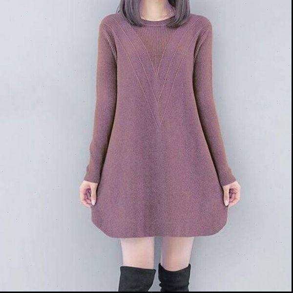 loose xl womens dresses knitted dress casual long sleeved mid length a line female autumn winter korean version, Black;gray
loose xl womens dresses knitted dress casual long sleeved mid length a line female autumn winter korean version, Black;gray