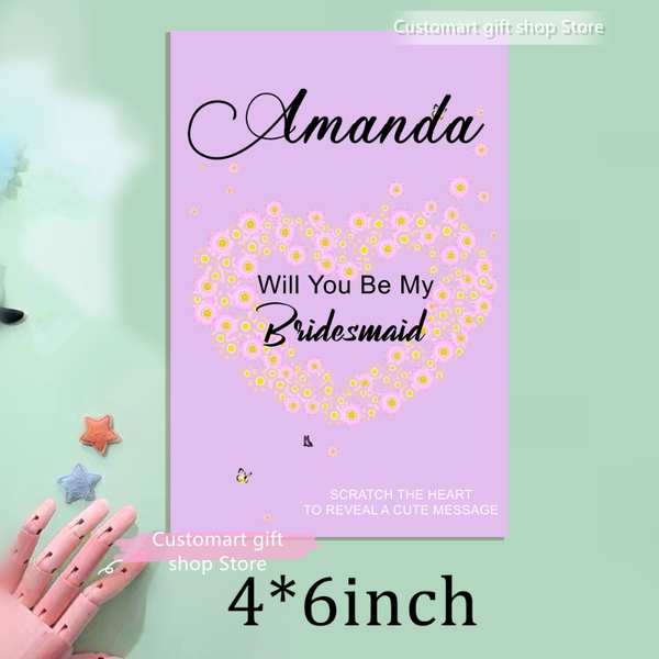 greeting cards will you be my bridesmaid scratch off card proposal gift wedding party maid of honor
greeting cards will you be my bridesmaid scratch off card proposal gift wedding party maid of honor
