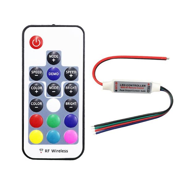 5v-24v 12a rgb led controller with 17-key rf wireless remote control dimmer for 3528 5630 strip lights controllers
5v-24v 12a rgb led controller with 17-key rf wireless remote control dimmer for 3528 5630 strip lights controllers