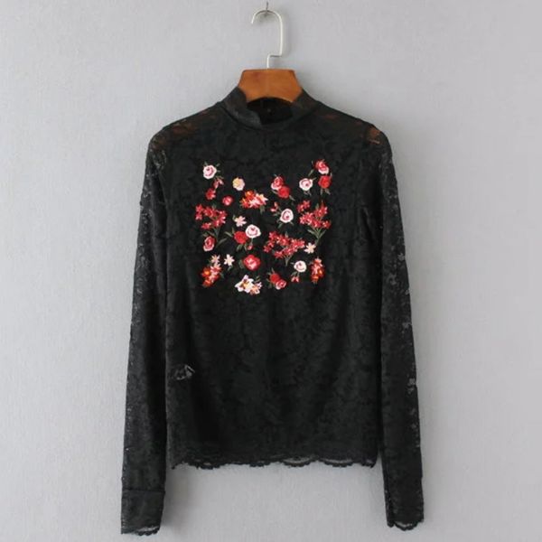 fashion women embroidery perspective lace t shirt casual long sleeve female tee t677 210430, White
fashion women embroidery perspective lace t shirt casual long sleeve female tee t677 210430, White