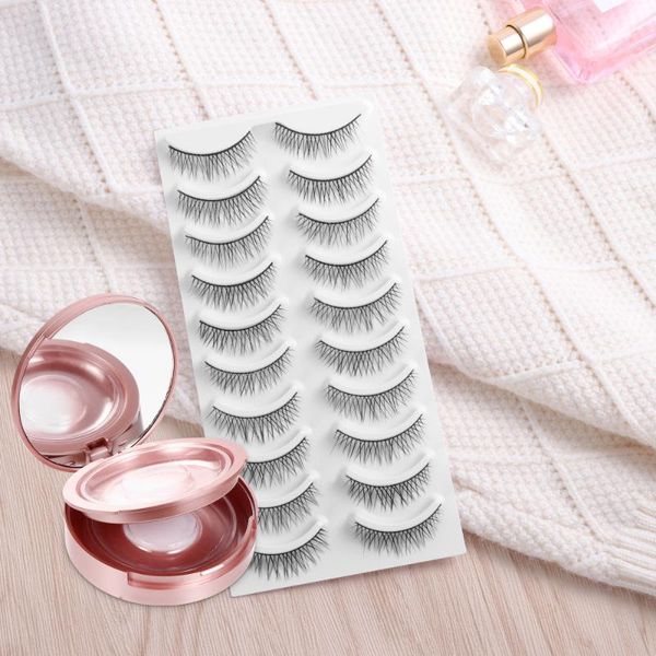 false eyelashes 5pcs double layer eyelash packaging circle box with mirror storage case
false eyelashes 5pcs double layer eyelash packaging circle box with mirror storage case