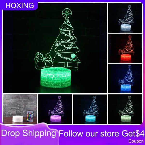 night lights hqxing christmas tree acrylic 3d lamp for kids bedroom decor gift xmas usb battery powerd light (hq-669-7-11)
night lights hqxing christmas tree acrylic 3d lamp for kids bedroom decor gift xmas usb battery powerd light (hq-669-7-11)
