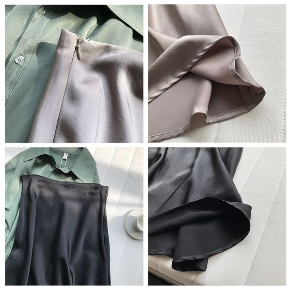 2021new high waist elegant women summer a-line long skirt chic women vintage satin skirt women faldas jupe femme saia, Black
2021new high waist elegant women summer a-line long skirt chic women vintage satin skirt women faldas jupe femme saia, Black