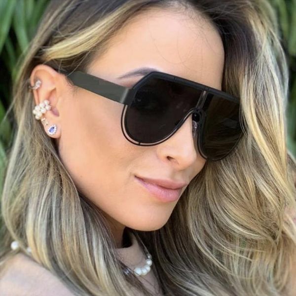 vintage one piece sunglasses women oversized pilot men shades glasses brand metal hollow trend unique female eyewear, White;black
vintage one piece sunglasses women oversized pilot men shades glasses brand metal hollow trend unique female eyewear, White;black