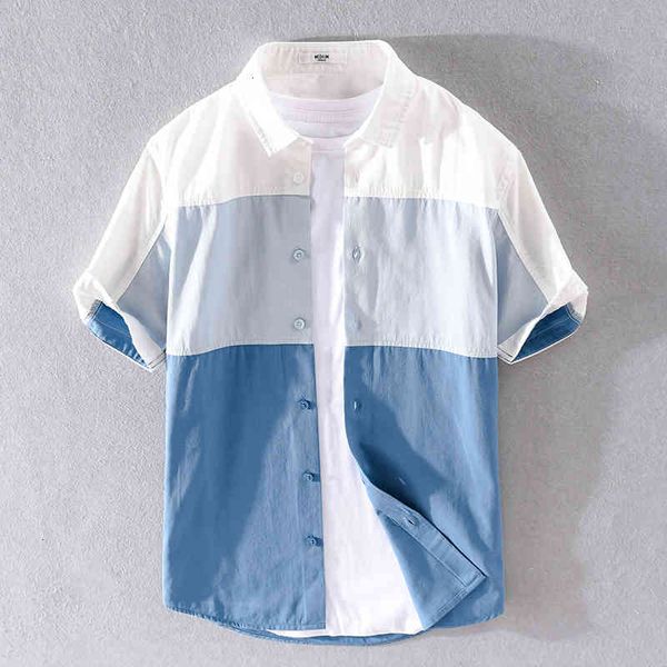 men's t-shirts style color patchwork brand cotton short sleeve shirts for men fashion casual shirt mens chemise overhemd gsjw, White;black
men's t-shirts style color patchwork brand cotton short sleeve shirts for men fashion casual shirt mens chemise overhemd gsjw, White;black