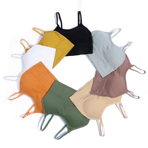 women's tanks & camis backless crop seamless women underwear removable padded camisole lingerie single wear female croptop, White
women's tanks & camis backless crop seamless women underwear removable padded camisole lingerie single wear female croptop, White