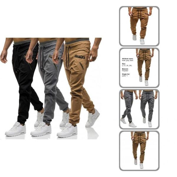 men's pants thin fabulous leisure spring solid color sweatpants elastic waist for jogging, Black
men's pants thin fabulous leisure spring solid color sweatpants elastic waist for jogging, Black