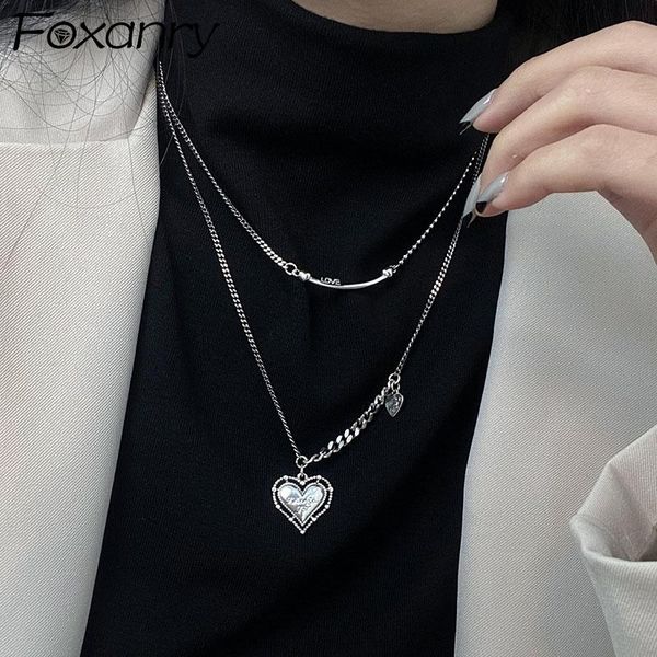 chains foxanry 925 sterling silver sweater necklace ins fashion vintage hollow love heart design thai jewelry girl accessories
chains foxanry 925 sterling silver sweater necklace ins fashion vintage hollow love heart design thai jewelry girl accessories