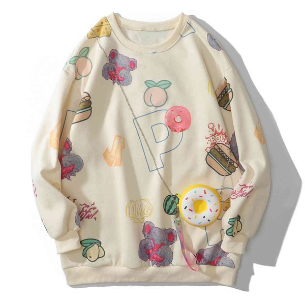 men's sweaters lacible harajuku fruit donut decoration knitted crocheted sweater streetwear hip hop retro, White;black
men's sweaters lacible harajuku fruit donut decoration knitted crocheted sweater streetwear hip hop retro, White;black