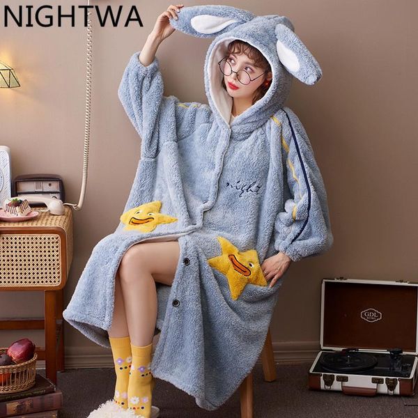 winter women robes coral velvet sleepwear cartoon cute warm hooded loose long bath bathrobe female night dressing gown women's, Black;red
winter women robes coral velvet sleepwear cartoon cute warm hooded loose long bath bathrobe female night dressing gown women's, Black;red