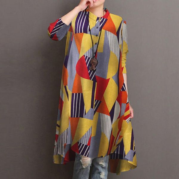casual dresses women korean dress vintage print long sleeve winter o neck button loose cotton shirt ropa de mujer 2021, Black;gray
casual dresses women korean dress vintage print long sleeve winter o neck button loose cotton shirt ropa de mujer 2021, Black;gray