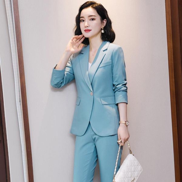 business wear women suit 2021 autumn winter temperament woman full sleeve blazer pants catering manager uniform women's two piece, White
business wear women suit 2021 autumn winter temperament woman full sleeve blazer pants catering manager uniform women's two piece, White
