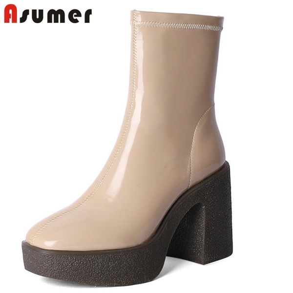boots asumer 2021 arrive ankle women high heels platform round toe zipper autumn winter fashion stretch shoes woman, Black
boots asumer 2021 arrive ankle women high heels platform round toe zipper autumn winter fashion stretch shoes woman, Black