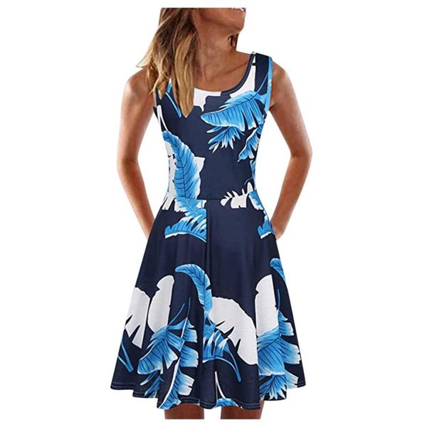 casual dresses ladies summer dress 2021 sleeveless u-neck a-line short printed loose soft tank women beach party, Black;gray
casual dresses ladies summer dress 2021 sleeveless u-neck a-line short printed loose soft tank women beach party, Black;gray