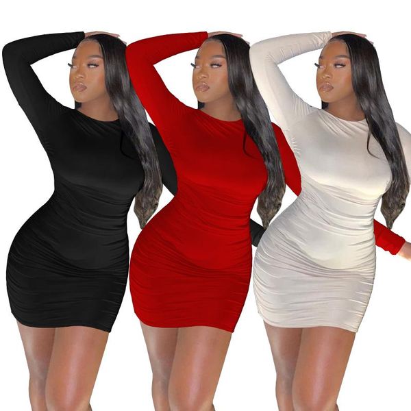 casual dresses somoshein s-2xl ruched autumn dress long sleeve backless mini for women solid club vestidos wholesale dropshopping, Black;gray
casual dresses somoshein s-2xl ruched autumn dress long sleeve backless mini for women solid club vestidos wholesale dropshopping, Black;gray