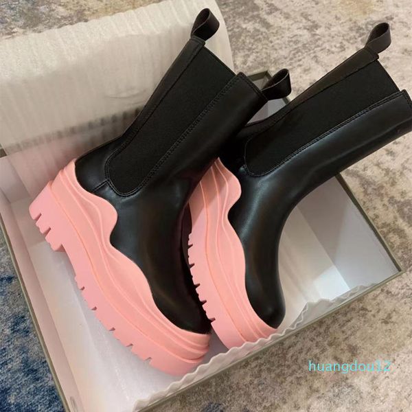 designer- women boots rubber short boots jelly color half shoes bottom 6 cm high help thick round toes plain size 35 to 39, Black
designer- women boots rubber short boots jelly color half shoes bottom 6 cm high help thick round toes plain size 35 to 39, Black