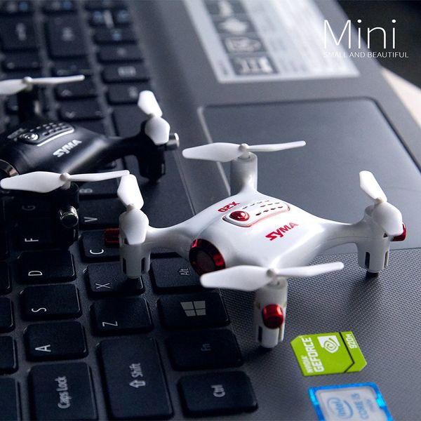 

X20-S Mini RC Drone RTF G-Sensor Mode 2.4GHz 4CH 6-Axis Gyro One Key Takeoff Brushed Portable Pocket drones RC Helicopter toy, White