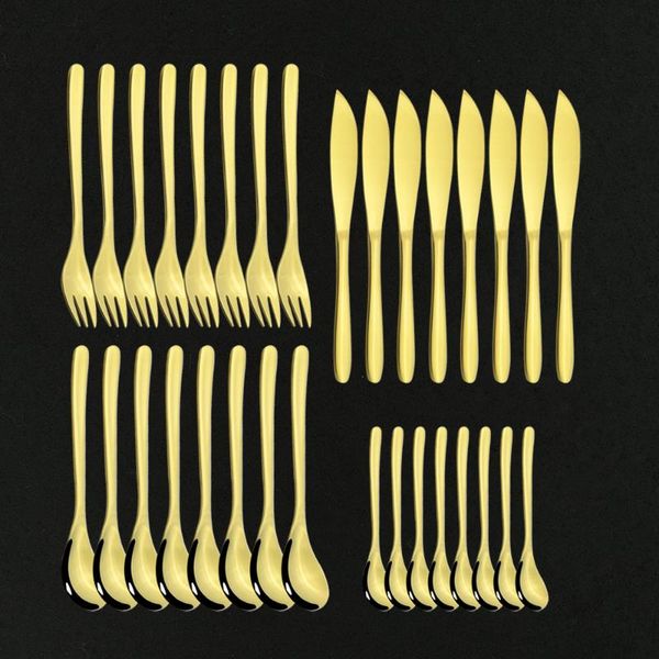 32pcs luxury gold dinnerware set 304 stainless steel tableware knife fork spoon flatware dishwasher safe cutlery sets
32pcs luxury gold dinnerware set 304 stainless steel tableware knife fork spoon flatware dishwasher safe cutlery sets
