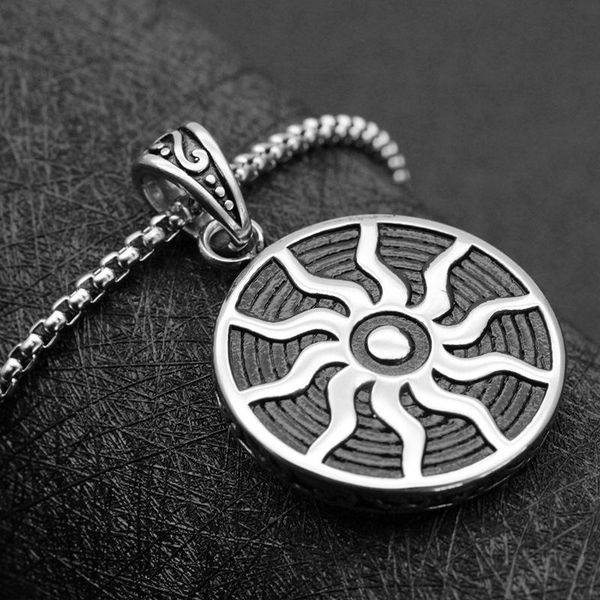 pendant necklaces men necklace chain round sun stainless steel hip hop long jewelry on the neck wholesale, Silver
pendant necklaces men necklace chain round sun stainless steel hip hop long jewelry on the neck wholesale, Silver
