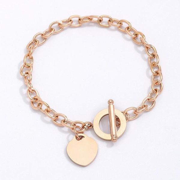 link, chain fashion hollow circle heart pendant ot buckle bracelets for women party punk jewelry, Black
link, chain fashion hollow circle heart pendant ot buckle bracelets for women party punk jewelry, Black