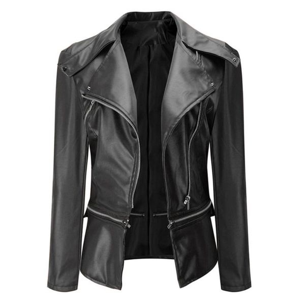 women's jackets punk women solid color long sleeve lapel faux leather motorcycle jacket coat, Black;brown
women's jackets punk women solid color long sleeve lapel faux leather motorcycle jacket coat, Black;brown