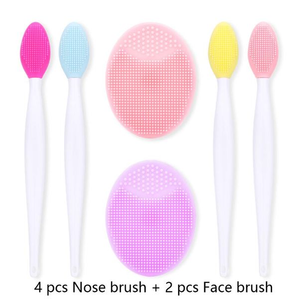 cleaning 6pcs silicone face cleansing brush washable washing pad facial exfoliating blackhead soft deep
cleaning 6pcs silicone face cleansing brush washable washing pad facial exfoliating blackhead soft deep