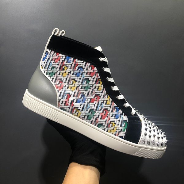 2021ss mens leather casual shoe women's platforms pattern couple shoes high classic fashion personality wild sneakers, Black
2021ss mens leather casual shoe women's platforms pattern couple shoes high classic fashion personality wild sneakers, Black